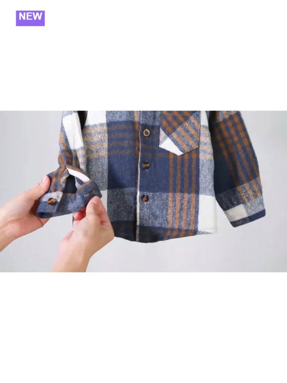 Baby Boy Plaid Hoodie & Denim Jeans Outfit Set